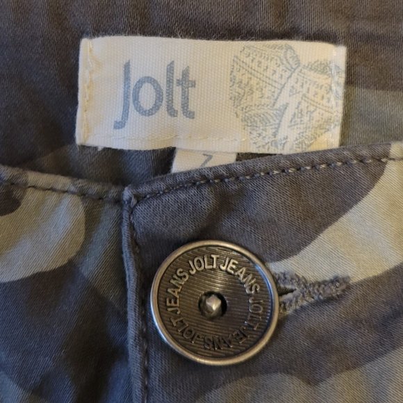 ❣️HP❣️Jolt skinny green utility camo low rise cargo pants sz: 7 - Picture 8 of 9